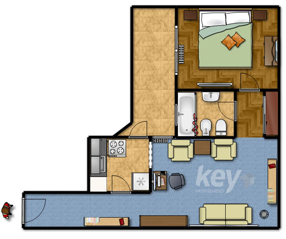 Plano 2D Recoleta